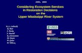 Considering Ecosystem Services  in Restoration Decisions  on the Upper Mississippi River System