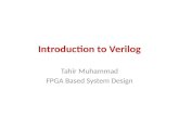 Introduction to  Verilog