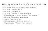 History of the Earth, Oceans and Life
