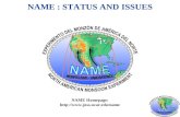 NAME : STATUS AND ISSUES
