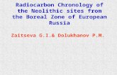 Radiocarbon Chronology of the Neolithic sites from the Boreal Zone of European Russia