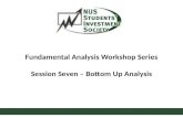 Fundamental Analysis Workshop Series Session Seven – Bottom Up Analysis