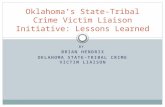 Oklahoma’s State-Tribal Crime Victim Liaison Initiative: Lessons Learned