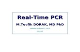 Real-Time PCR M.Tevfik  DORAK, MD PhD updated on March 1, 2010 ( www )