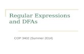 Regular Expressions and DFAs