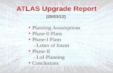ATLAS U pgrade Report (20/03/12)