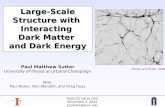 Large-Scale Structure with  Interacting  Dark Matter  and Dark Energy