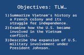 Objectives: TLW…