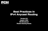 Best Practices in IPv4 Anycast Routing