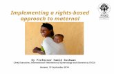 Implementing  a rights-based  approach  to maternal healthcare