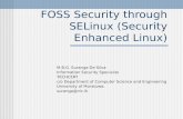 FOSS Security through SELinux (Security Enhanced Linux)