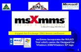 msXmms incorporates the MAAD Tool which carries the Designed for Windows 2000/Windows XP logo