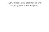 SCLC leader and planner of the Montgomery Bus Boycott