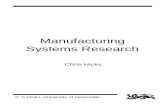Manufacturing Systems Research