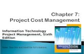 Chapter  7: Project Cost Management