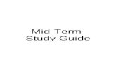 Mid-Term  Study Guide