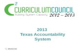 2013  Texas Accountability System