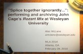 Alec McLane amclane@wesleyan MLA 2014 Atlanta, GA February 28, 2014
