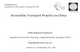 Accessible Transport Practice in China