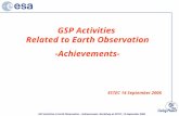 GSP Activities  Related to Earth Observation -Achievements-