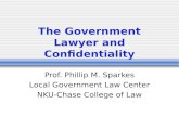 The Government Lawyer and Confidentiality