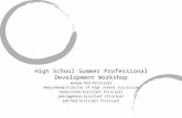 High School Summer Professional Development Workshop Kemper Fitch,  Principal