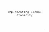 Implementing Global Atomicity