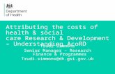 Attributing the costs of health & social care Research & Development – Understanding AcoRD