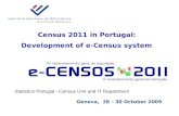 Census 2011 in Portugal:  Development of e-Census system