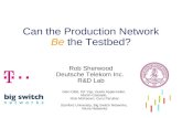 Can the Production Network Be  the Testbed?