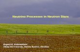 Neutrino Processes in Neutron Stars