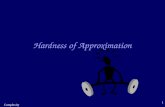 Hardness of Approximation
