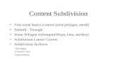 Content Subdivision