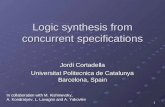 Logic synthesis from concurrent specifications