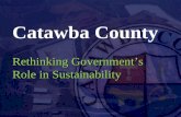 Catawba County Rethinking Government’s  Role in Sustainability