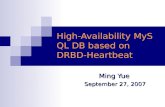 High-Availability MySQL DB based on  DRBD-Heartbeat