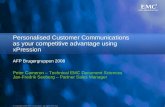 Personalised Customer Communications as your competitive advantage using xPression