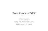 Two Years of VEX