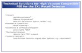 Technical Solutions for High Vacuum Compatible FEE for the EXL Recoil Detector