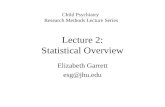 Lecture 2: Statistical Overview