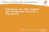 Marketing the CHIP Program and Developing Policies & Procedures