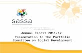 Annual Report  2011/12  Presentation to the Portfolio Committee on Social Development