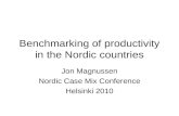 Benchmarking of productivity in the Nordic countries
