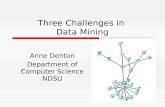 Three Challenges in  Data Mining