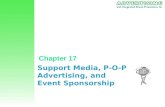 Support Media, P-O-P Advertising, and Event Sponsorship