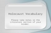 Holocaust Vocabulary