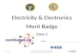 Electricity & Electronics Merit Badge Class 1