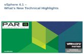vSphere 4.1 –  What’s New Technical Highlights