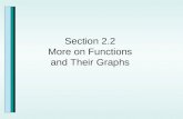 Section 2.2  More on Functions  and Their Graphs