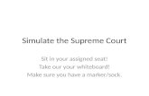 Simulate the Supreme Court